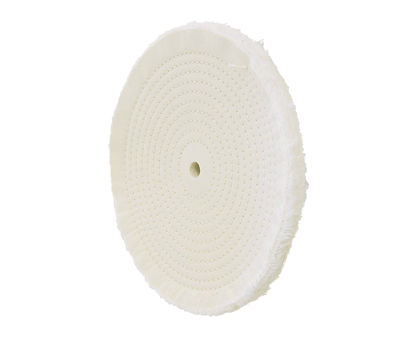 4" 20 Ply Sewn Buffing Wheel 86/80 1/4" Concentric Sewn