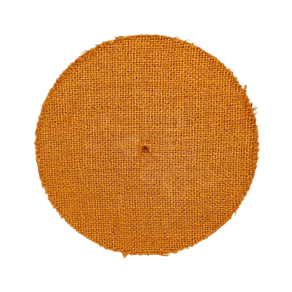 12" Orange Hard Stiffness Full Disc Sisal Buffing Wheel - Low Tack - Infinish