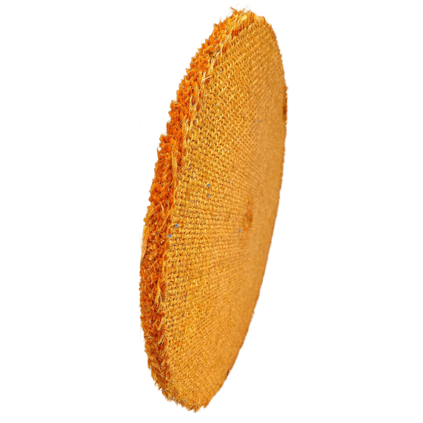 12" Orange Hard Stiffness Full Disc Sisal Buffing Wheel - Low Tack - Infinish