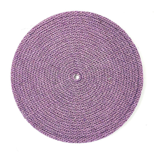 12" Purple Low Stiffness Full Sisal Buffing Wheel - Medium Tack - Infinish