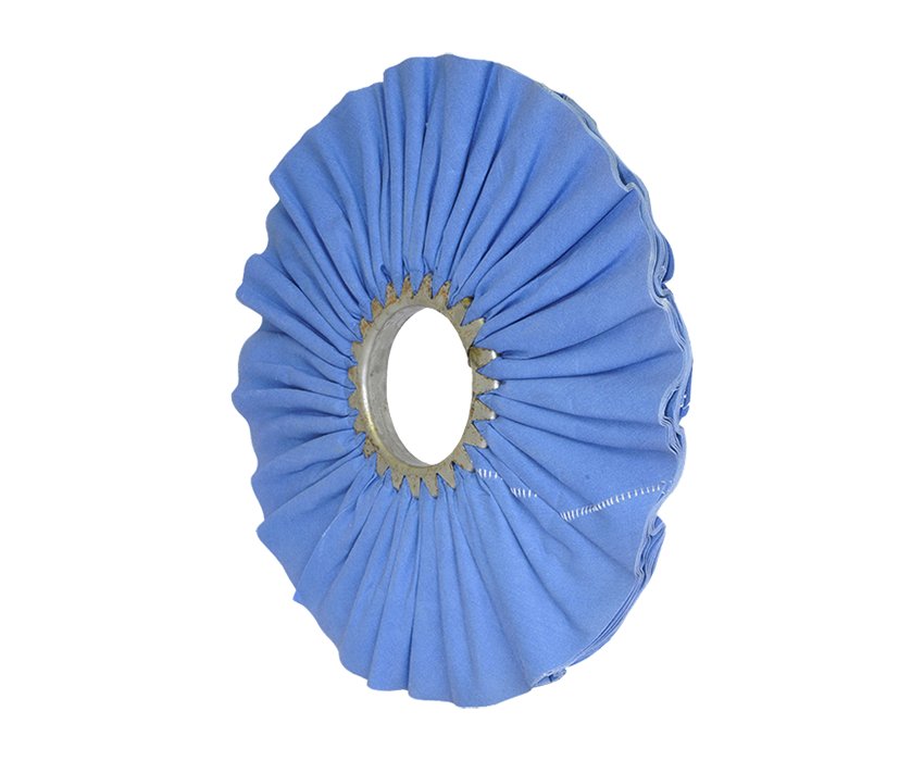 12" x 3" Blue Mill Treated Airway Buffing Wheel 16ply - Infinish