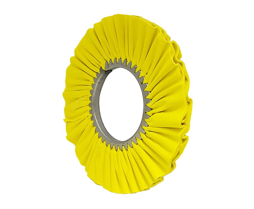 12" x 5" Yellow Mill Treated Airway Buffing Wheel 16ply - Infinish