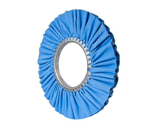 12"x 5" Blue Mill Treated Airway Buffing Wheel 16ply - Infinish