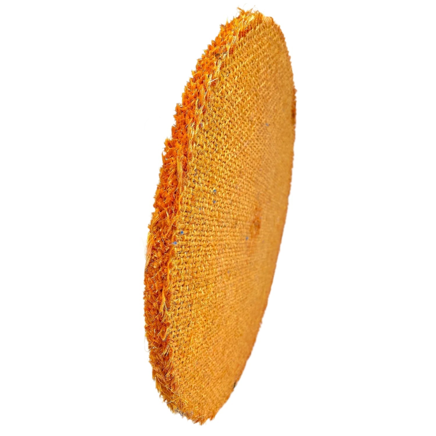 14" Orange Treated - Hard Stiffness - Full Disc Sisal Buffing Wheel - Low Tack - Infinish