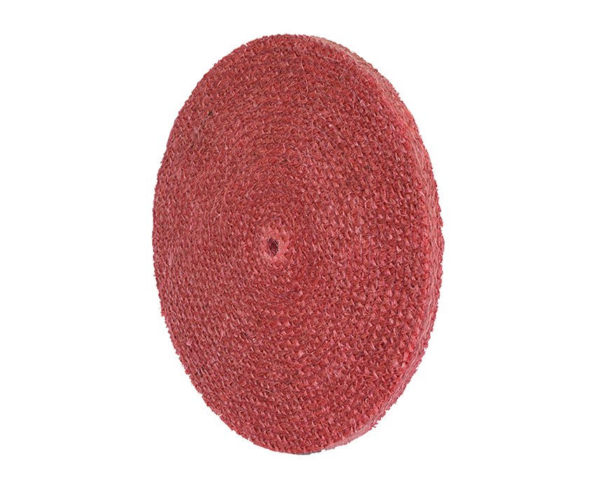 14" Red Treated Sewn Sisal Buffing Wheel - Infinish