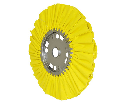 14" Yellow Mill Treated Airway Buffing Wheel 16ply - Infinish