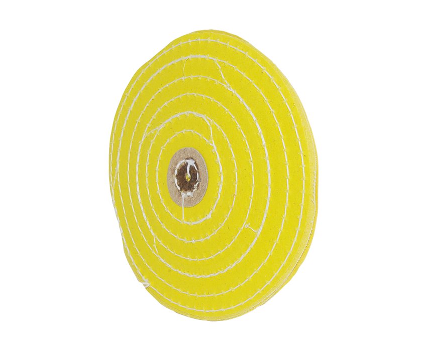 6" Yellow Treated Razor Edge Polishing Wheel 36 Ply - Infinish