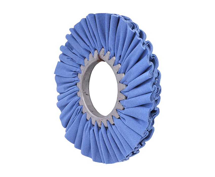 8" Blue Mill Treated Airway Buffing Wheel 16ply - Infinish