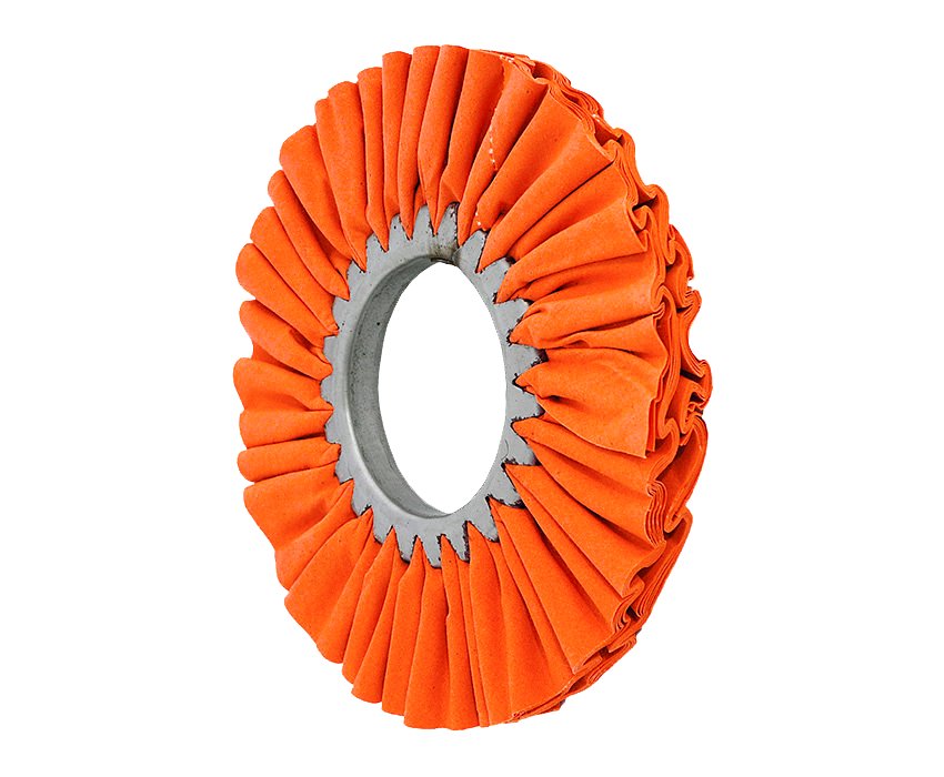 8" Orange Mill Treated Airway Buffing Wheel 16ply - Infinish