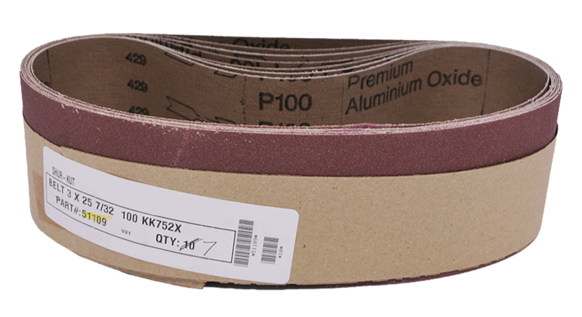 Red Label Abrasives 220 Grit Sanding Belts – 2 X 42 Inches – 6-Pack For Metalworking & DIY