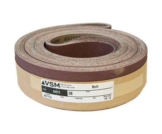 VSM Abrasive Belt 4" x 60" 60 Grit A/O X Wt.