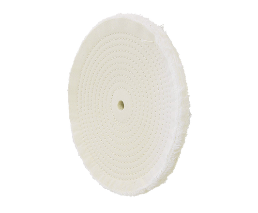 4" 20 Ply Sewn Buffing Wheel 86/80 1/4" Concentric Sewn