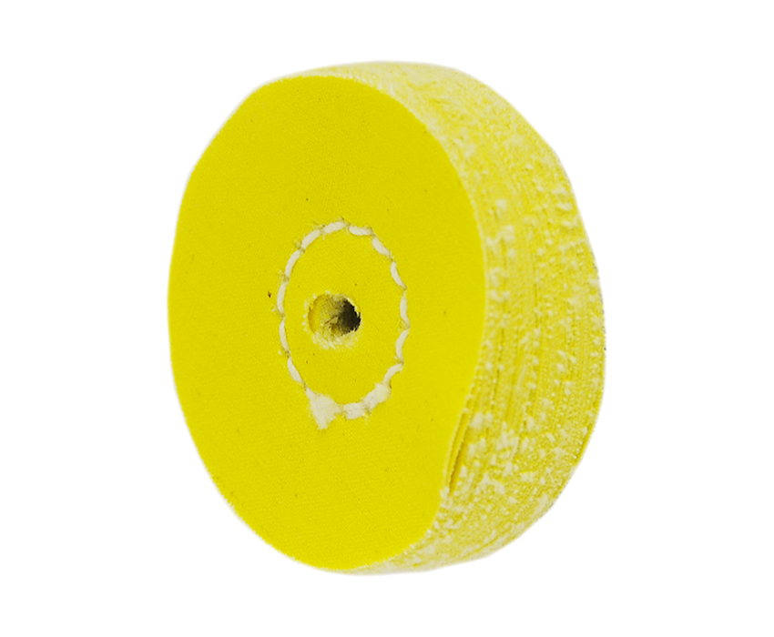 2" Yellow Loose Mini Buffing Wheel 40ply (Midget Buff)