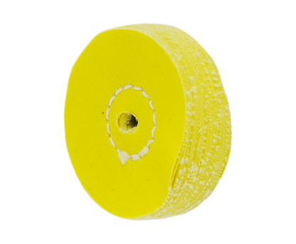 2" Yellow Loose Mini Buffing Wheel 40ply (Midget Buff)